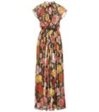 Dolce & Gabbana Metallic Silk-blend Dress
