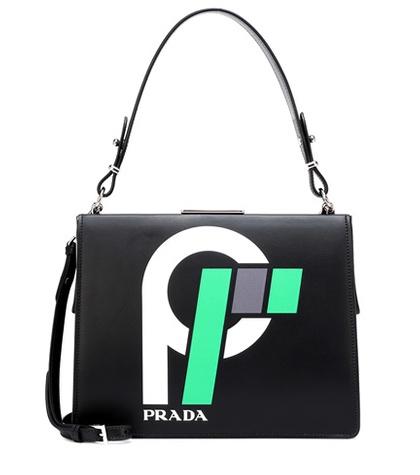 Prada Light Frame Leather Shoulder Bag
