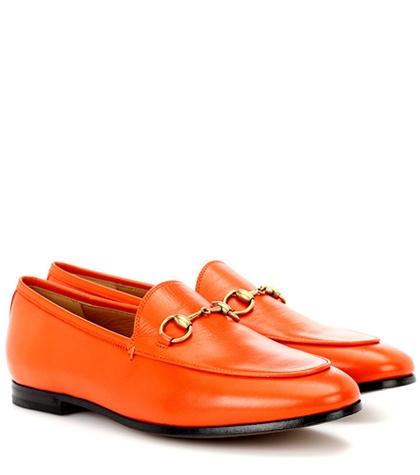 Gucci Jordaan Leather Loafers