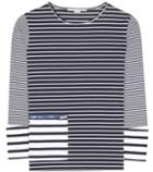 Oscar De La Renta Striped Cotton Top