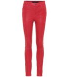 J Brand Maria High-waisted Leather Trousers