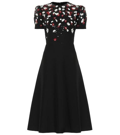 Valentino Sequined Wool And Silk Dress