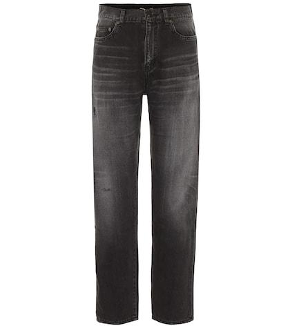 Saint Laurent High-rise Straight-leg Jeans