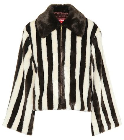 Staud China Club Faux Fur Jacket