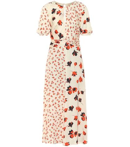 Self-portrait Floral Satin Dress