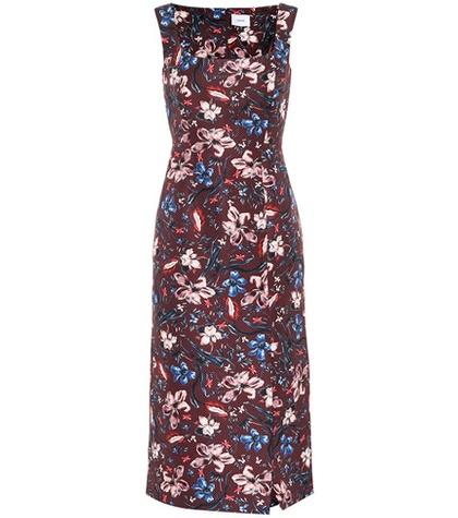 Erdem Arlie Floral Wool-blend Dress