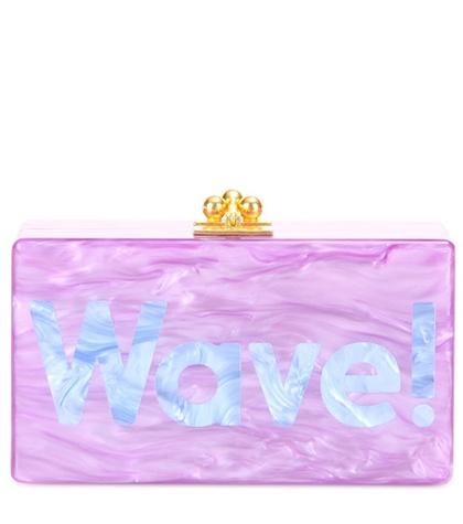 Oscar De La Renta Jean Wave Box Clutch