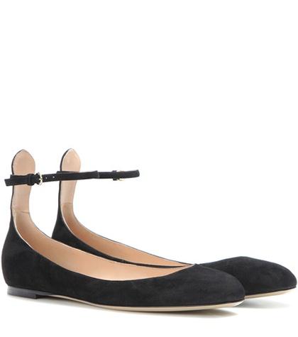 Valentino Valentino Garavani Tan-go Suede Ballerinas