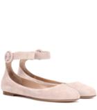 Gianvito Rossi Exclusive To Mytheresa.com – Virna Flat Suede Ballerinas