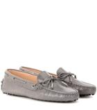 Tod's Heaven Laccetto Embossed Leather Loafers
