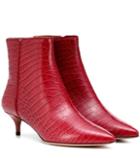 Gianvito Rossi Quant 45 Embossed Leather Ankle Boots