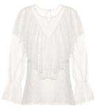 See By Chlo Layered Lace And Cotton Top