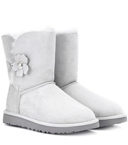 Ugg Bailey Button Poppy Suede Ankle Boots