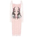 Alexander Mcqueen Embroidered Tulle Dress