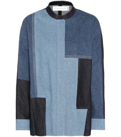Victoria Victoria Beckham Shacket Patchwork Denim Jacket