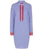 T By Alexander Wang Checked Cotton Shirt Dress