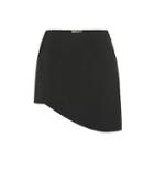 Saint Laurent Asymmetrical Crêpe Miniskirt