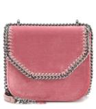N21 Falabella Box Velvet Shoulder Bag