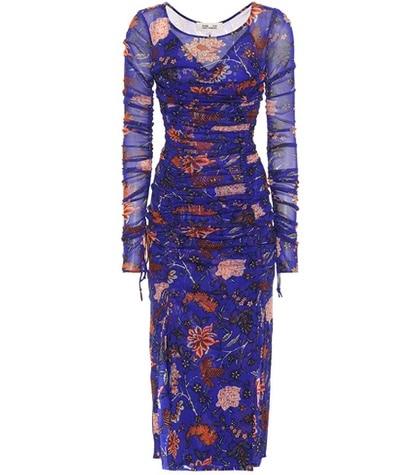 Diane Von Furstenberg Floral-printed Mesh Dress