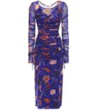 Diane Von Furstenberg Floral-printed Mesh Dress