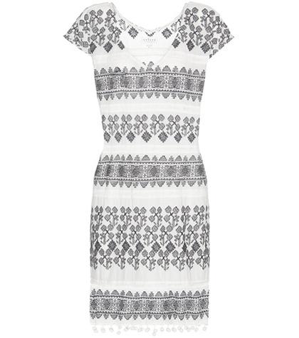 Fendi Yandel Embroidered Cotton Dress