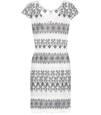 Fendi Yandel Embroidered Cotton Dress