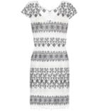 Fendi Yandel Embroidered Cotton Dress