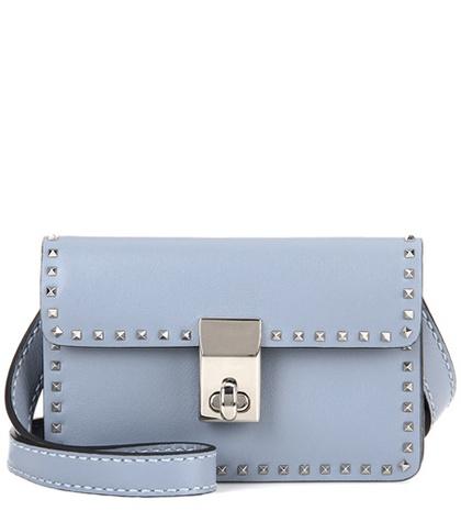 Valentino Valentino Garavani Mini Stud Leather Shoulder Bag