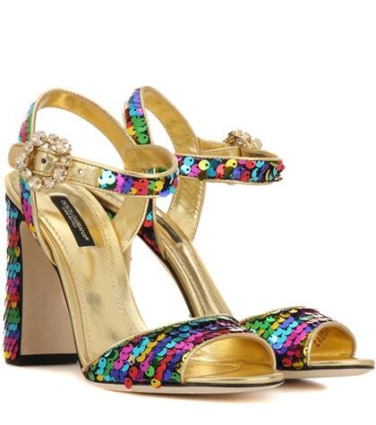 Dolce & Gabbana Sequinned Sandals