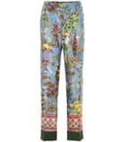 F.r.s For Restless Sleepers Anaideia Printed Silk Pants
