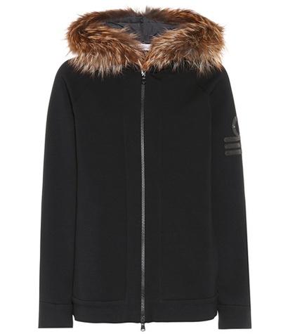 Brunello Cucinelli Fur-trimmed Cotton-blend Jacket