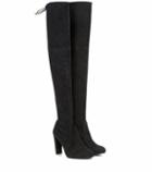 Balmain Highland Suede Over-the-knee Boots