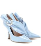 Rick Owens Embellished Pvc And Cotton Pumps