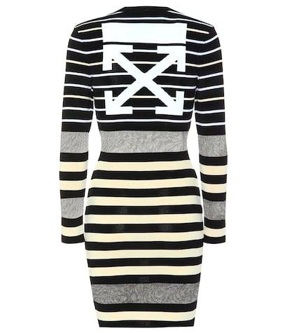Off-white Striped Knit Dress