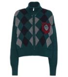 Valentino Garavani Argyle Wool Cardigan