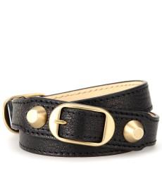 Double Leather Wrap-around Bracelet