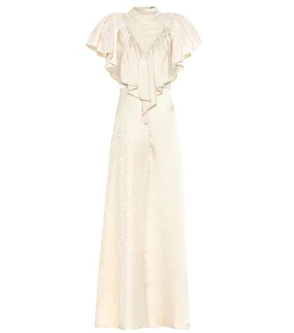 Preen By Thornton Bregazzi Imogene Jacquard Satin Gown