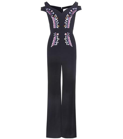 Peter Pilotto Embroidered Crêpe Jumpsuit