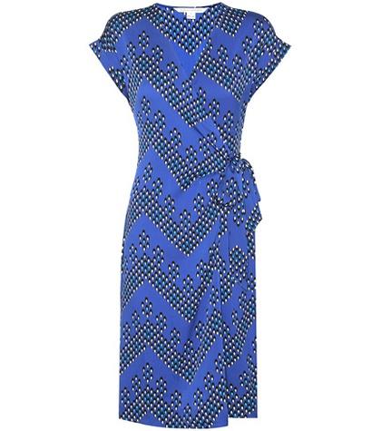 Dolce & Gabbana Sascha Printed Silk Wrap Dress