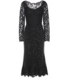 Dolce & Gabbana Embellished Lace And Mesh Gown