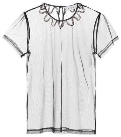 Givenchy Embellished Tulle Top