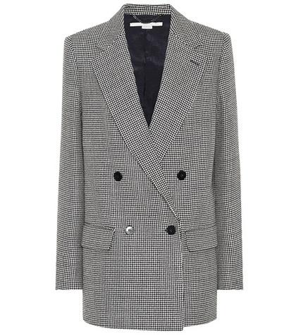 Stella Mccartney Houndstooth Wool Blazer