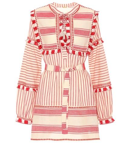 The Row Embroidered Cotton Minidress