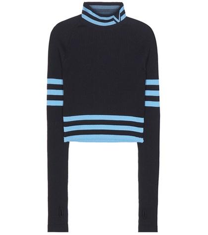 Barrie Cropped Wool-blend Sweater