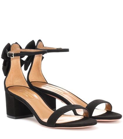 Aquazzura Siena 50 Suede Sandals
