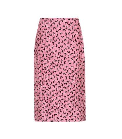 Etro Printed Satin Skirt