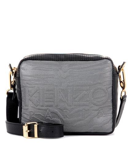 Isabel Marant Kombo Leather And Fabric Crossbody Bag