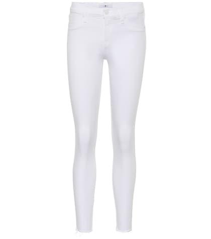 7 For All Mankind Cropped Mid-rise Skinny Jeans