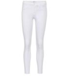 7 For All Mankind Cropped Mid-rise Skinny Jeans