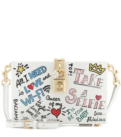 Roger Vivier Dolce Box Painted Wood Clutch